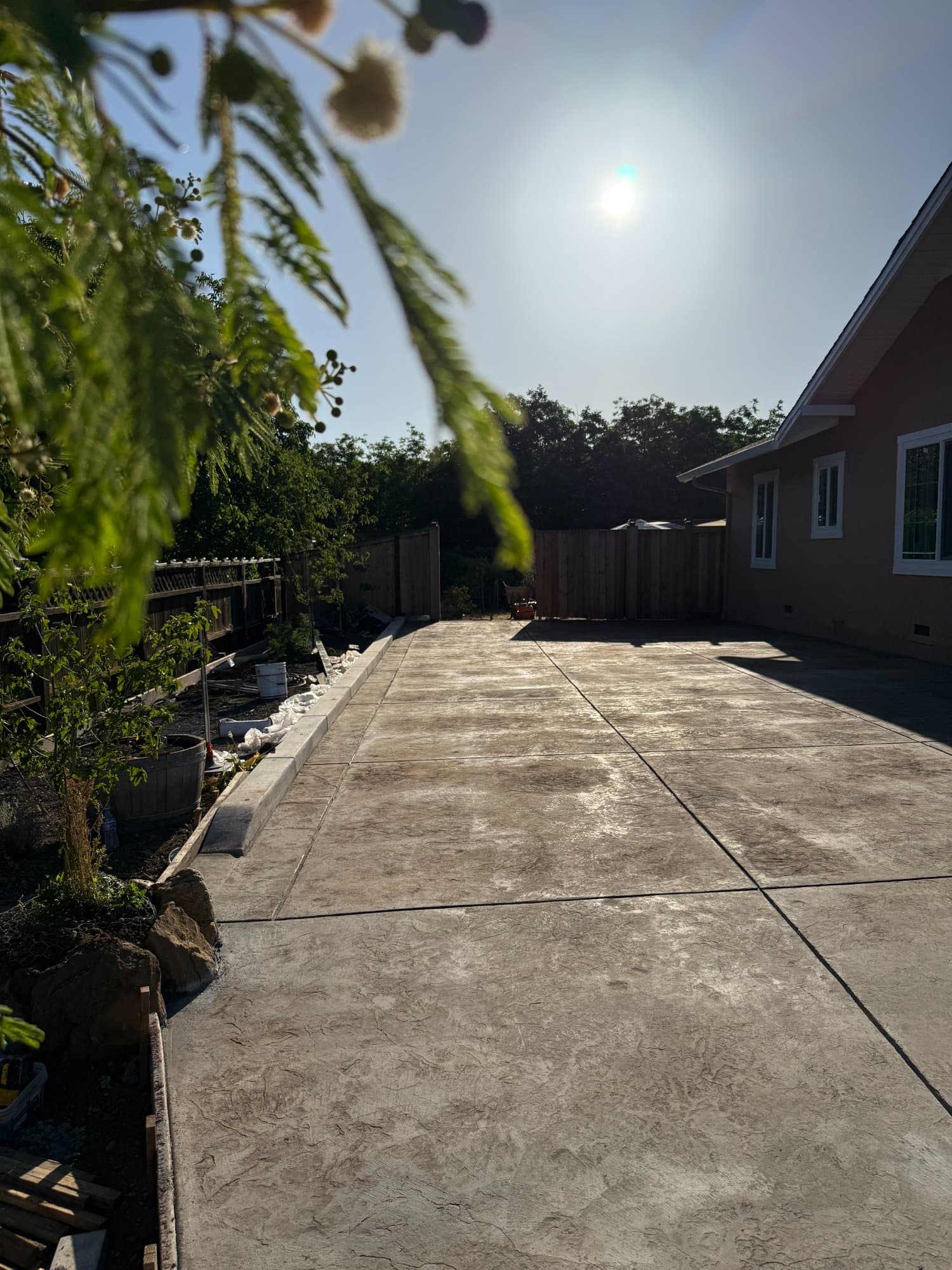 Decorative concrete — stamped finish