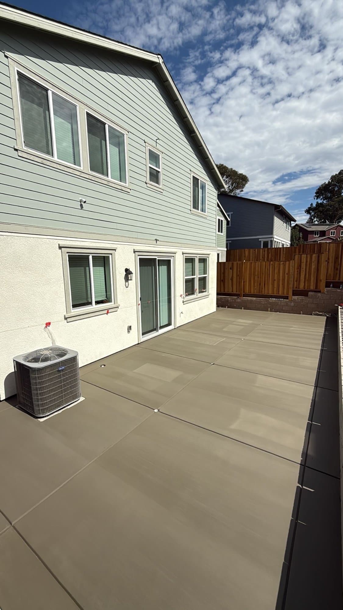 Walkway — broom finish